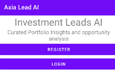 Android (Java) Investment Lead Mobile App